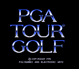 PGA Tour Golf (Japan) Title Screen